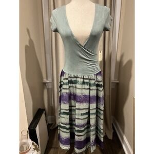 Heyne Bogut Dress Size 2 NWT Hand Printed And‎ Hand Dyed